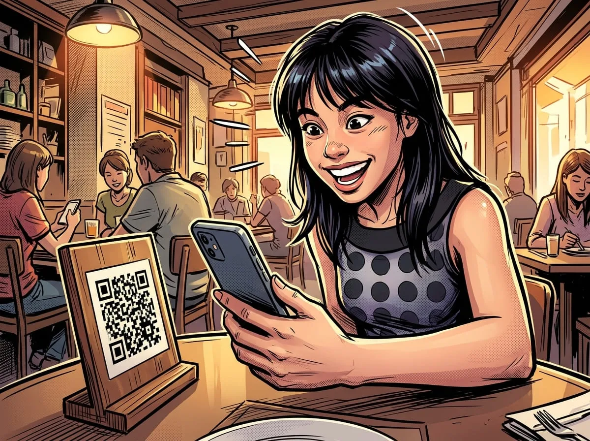 Scanning QR Code for Ordering