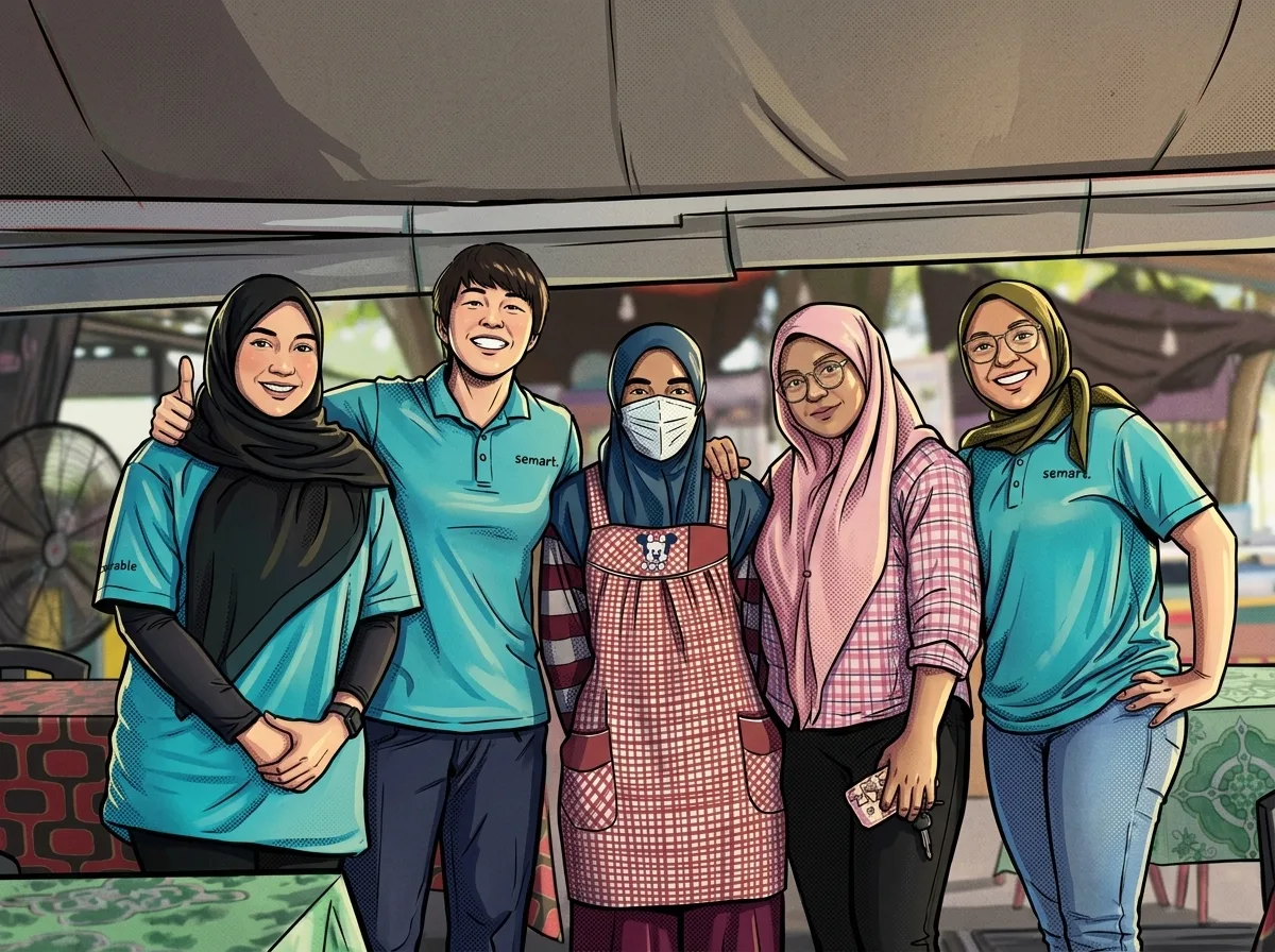 Semart visiting vendor in Kedah